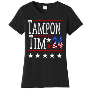 Tampontim Tampon Tim Funny KamalaS Vice President Tim Walz Women's T-Shirt