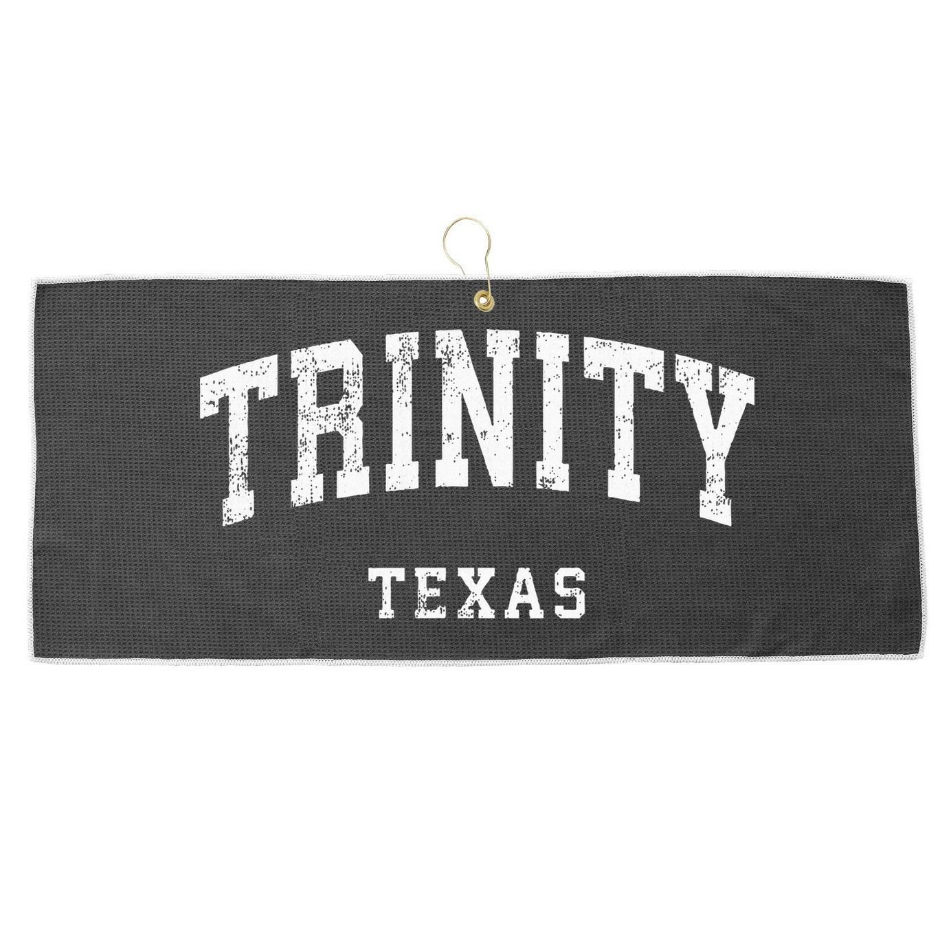 Trinity Texas Tx Large Microfiber Waffle Golf Towel