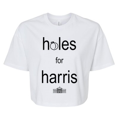 TyS Tough Talk Holes For Harris Bella+Canvas Jersey Crop Tee