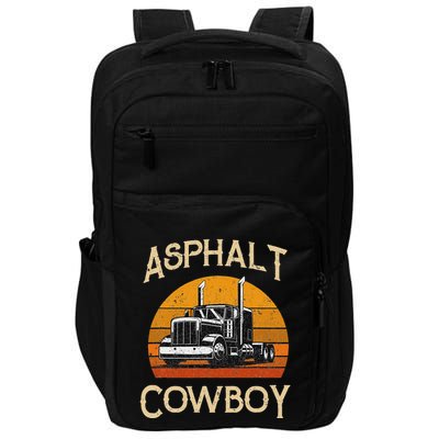 Truck Tractor Truck Driver Construction Asphalt Cowboy Impact Tech Backpack