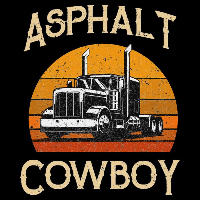 Truck Tractor Truck Driver Construction Asphalt Cowboy Baby Bodysuit