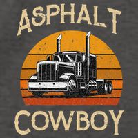 Truck Tractor Truck Driver Construction Asphalt Cowboy Vector Backpack