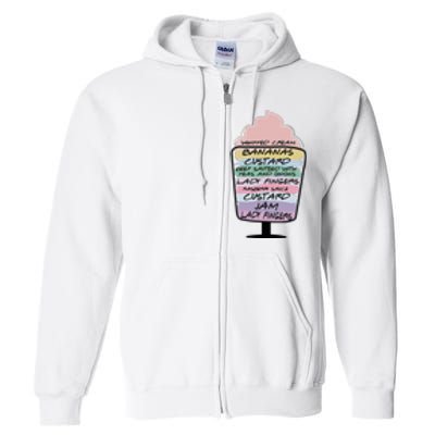 Thanksgiving Trifle Turkey Feast Full Zip Hoodie