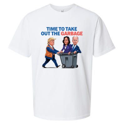 Time To Take Out The Garbage Funny Garbage For Trump 2024 Sueded Cloud Jersey T-Shirt