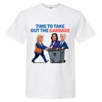 Time To Take Out The Garbage Funny Garbage For Trump 2024 Garment-Dyed Heavyweight T-Shirt