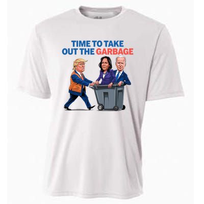 Time To Take Out The Garbage Funny Garbage For Trump 2024 Cooling Performance Crew T-Shirt