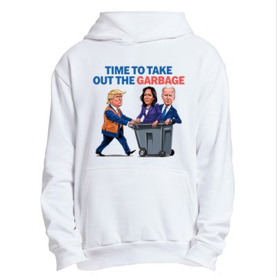 Time To Take Out The Garbage Funny Garbage For Trump 2024 Urban Pullover Hoodie