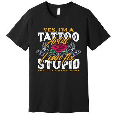 Tattoo Tattooing Tribal Symbol Artist Premium T-Shirt