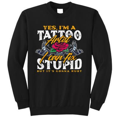 Tattoo Tattooing Tribal Symbol Artist Tall Sweatshirt