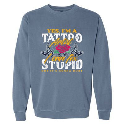 Tattoo Tattooing Tribal Symbol Artist Garment-Dyed Sweatshirt