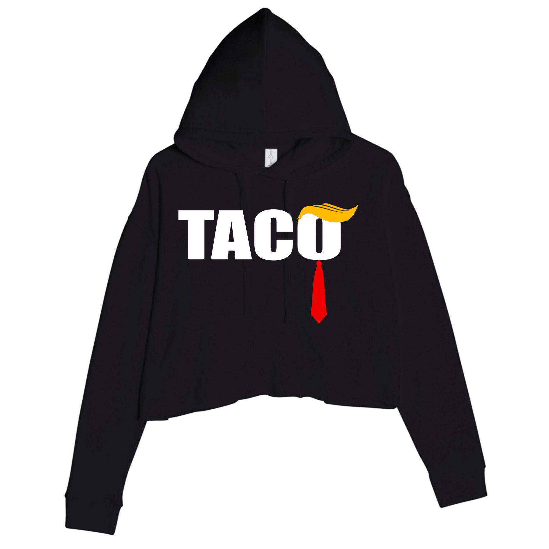 Taco Trump Crop Fleece Hoodie