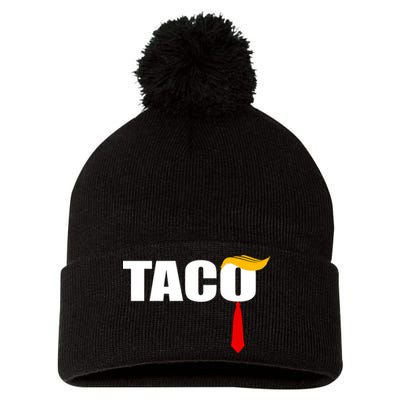 Taco Trump Pom Pom 12in Knit Beanie