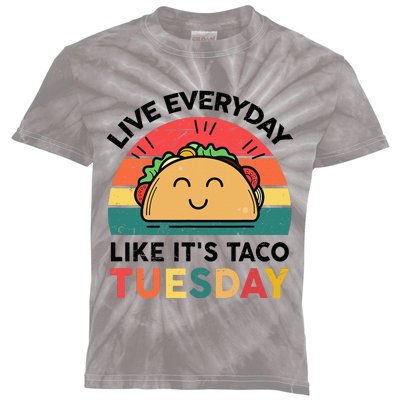 Taco Taco Tuesday Mexican Fiesta Women Boy Kids Funny Kids Tie-Dye T-Shirt