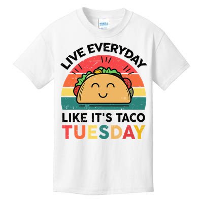 Taco Taco Tuesday Mexican Fiesta Women Boy Kids Funny Kids T-Shirt