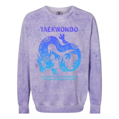 Taekwondo TKD Tae Kwon Do Dragon Art Martial Arts Graphic Colorblast Crewneck Sweatshirt