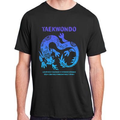 Taekwondo TKD Tae Kwon Do Dragon Art Martial Arts Graphic Adult ChromaSoft Performance T-Shirt