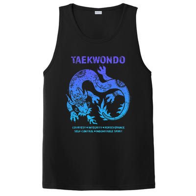 Taekwondo TKD Tae Kwon Do Dragon Art Martial Arts Graphic PosiCharge Competitor Tank