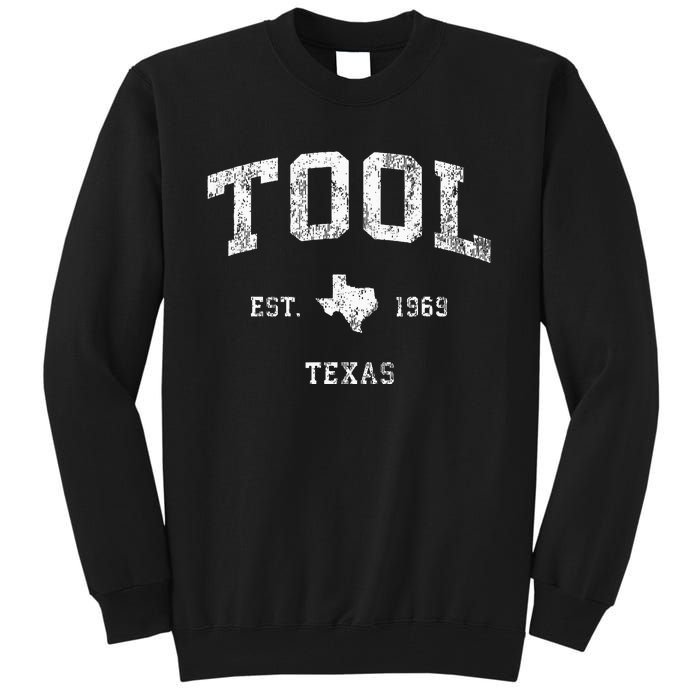 Tool Texas TX Vintage Athletic Sports Tall Sweatshirt