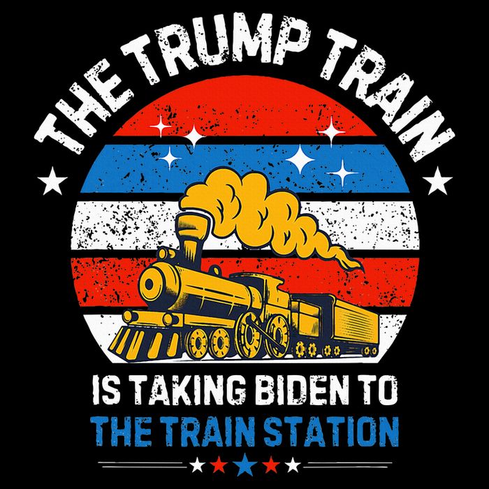 The Trump Train Is Taking To The Train Station Cooling Performance Crew T-Shirt