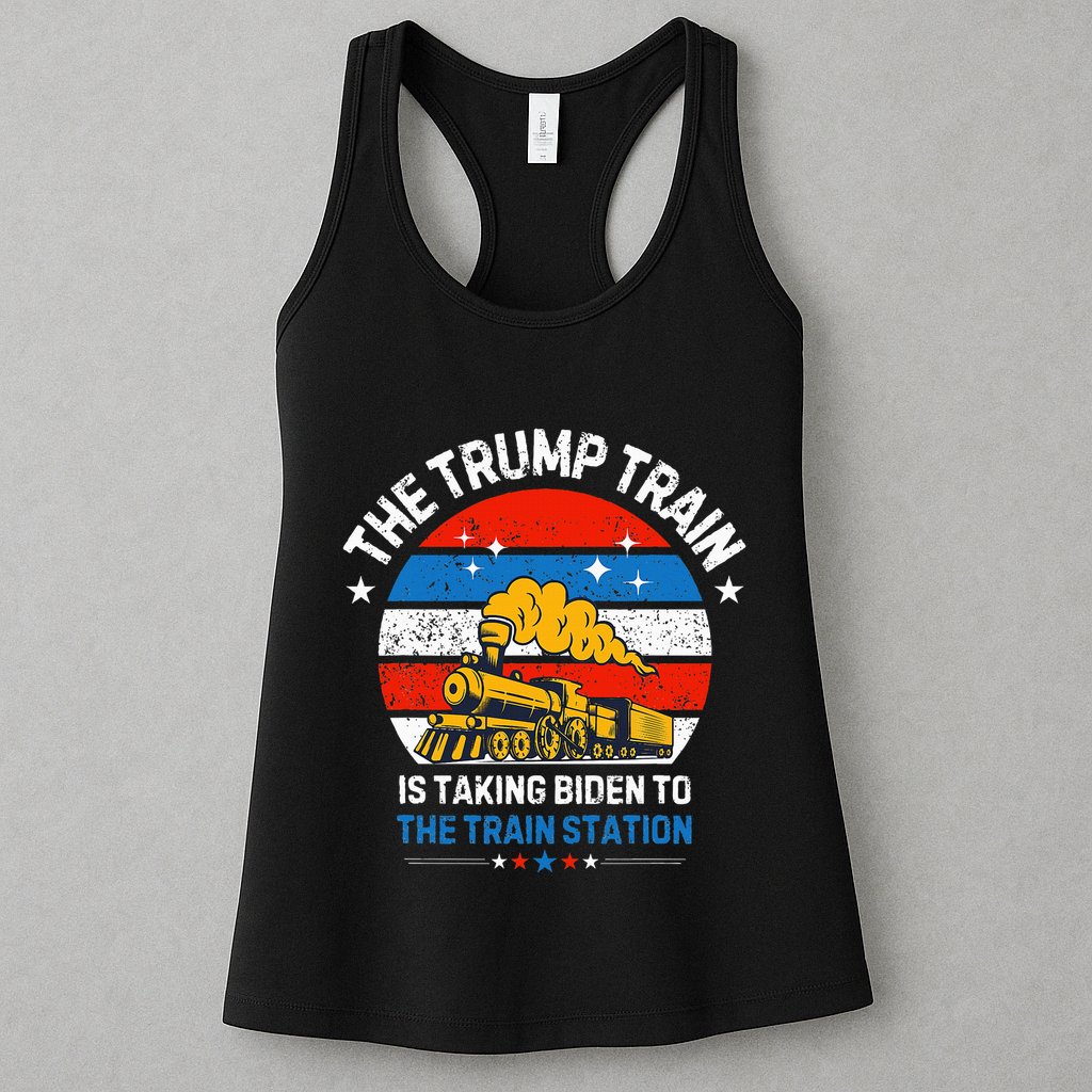 The Trump Train Is Taking To The Train Station Womens Tank Top