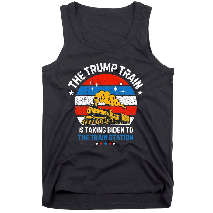 The Trump Train Is Taking To The Train Station Tank Top