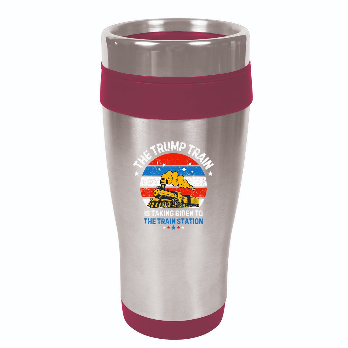 The Trump Train Is Taking To The Train Station 16oz Travel Tumbler