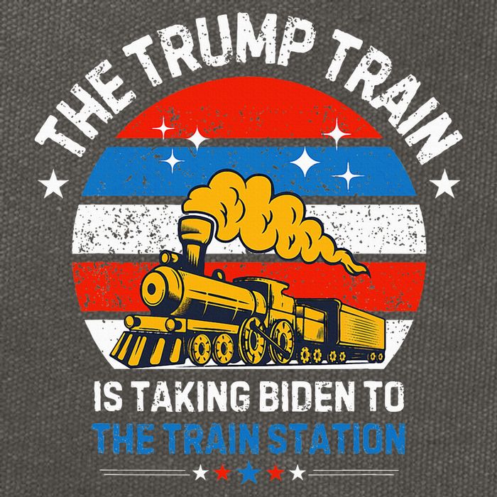 The Trump Train Is Taking To The Train Station Cotton Canvas Backpack