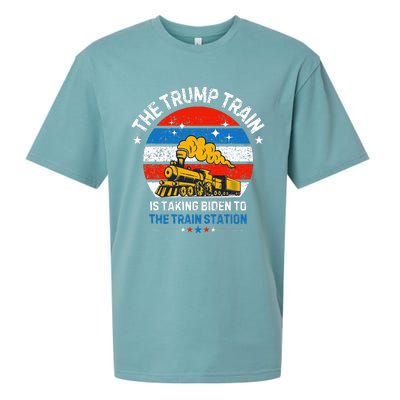 The Trump Train Is Taking To The Train Station Sueded Cloud Jersey T-Shirt