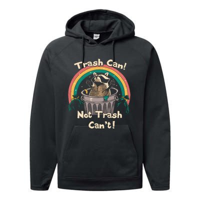 TRASH TALKER Trash Can Not Trash Cant Performance Fleece Hoodie