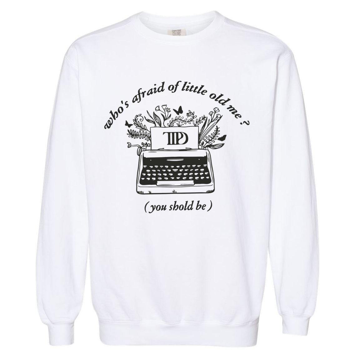 Taylor Ttpd Ttpd Typewriter Garment-Dyed Sweatshirt