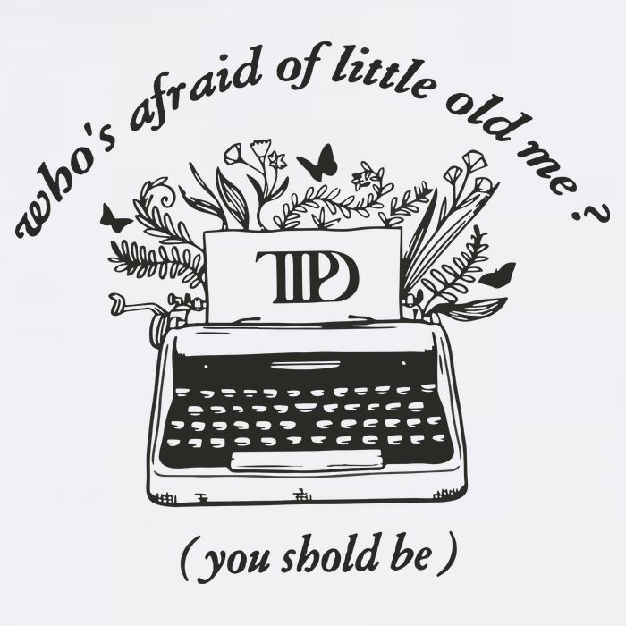 Taylor Ttpd Ttpd Typewriter Crop Top
