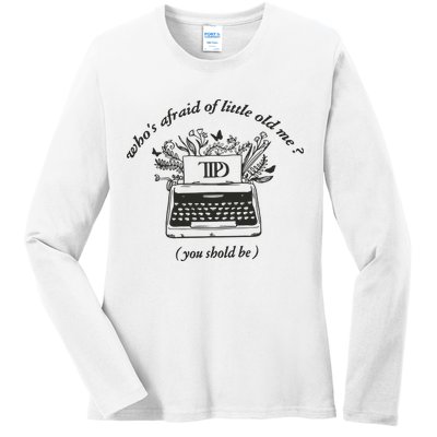 Taylor Ttpd Ttpd Typewriter Ladies Long Sleeve Shirt
