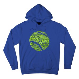 Tennis Terms Tennis Player Playing Tennis Ball Hoodie