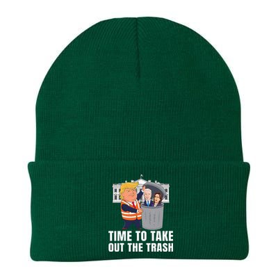 Time To Take Out The Trash Trump Knit Cap Winter Beanie