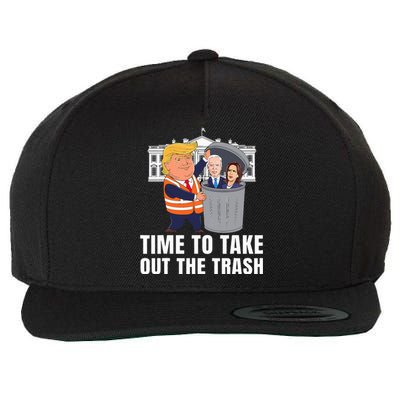 Time To Take Out The Trash Trump Wool Snapback Cap