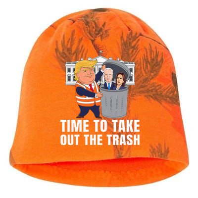 Time To Take Out The Trash Trump Kati - Camo Knit Beanie