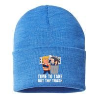 Time To Take Out The Trash Trump Sustainable Knit Beanie