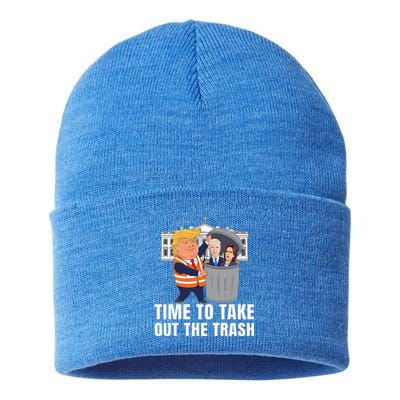 Time To Take Out The Trash Trump Sustainable Knit Beanie