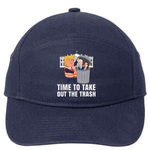 Time To Take Out The Trash Trump 7-Panel Snapback Hat