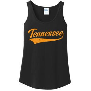 Tennessee TN Throwback Distressed Design Classic Ladies Essential Tank