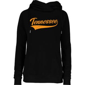 Tennessee TN Throwback Distressed Design Classic Womens Funnel Neck Pullover Hood