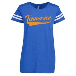 Tennessee TN Throwback Distressed Design Classic Enza Ladies Jersey Football T-Shirt