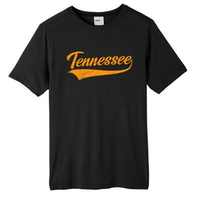 Tennessee Tn Throwback Distressed Design Classic Tall Fusion ChromaSoft Performance T-Shirt