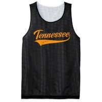 Tennessee Tn Throwback Distressed Design Classic Mesh Reversible Basketball Jersey Tank