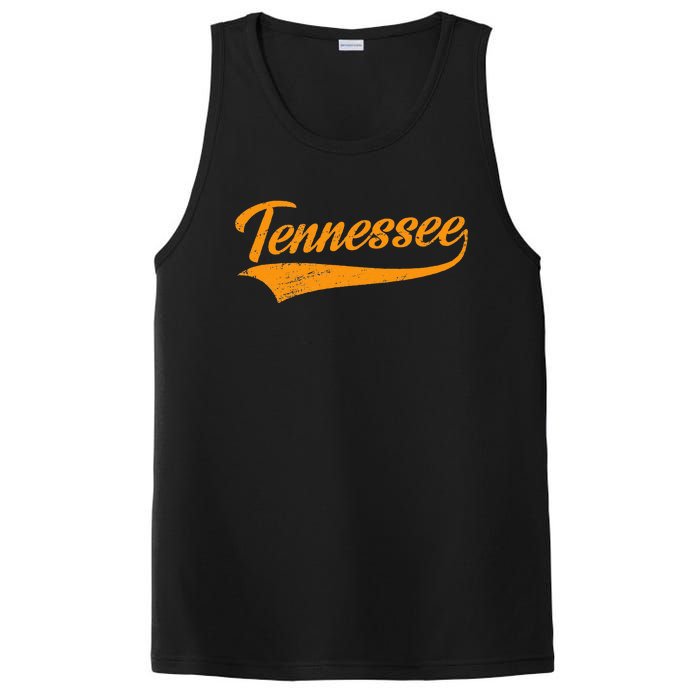 Tennessee Tn Throwback Distressed Design Classic PosiCharge Competitor Tank