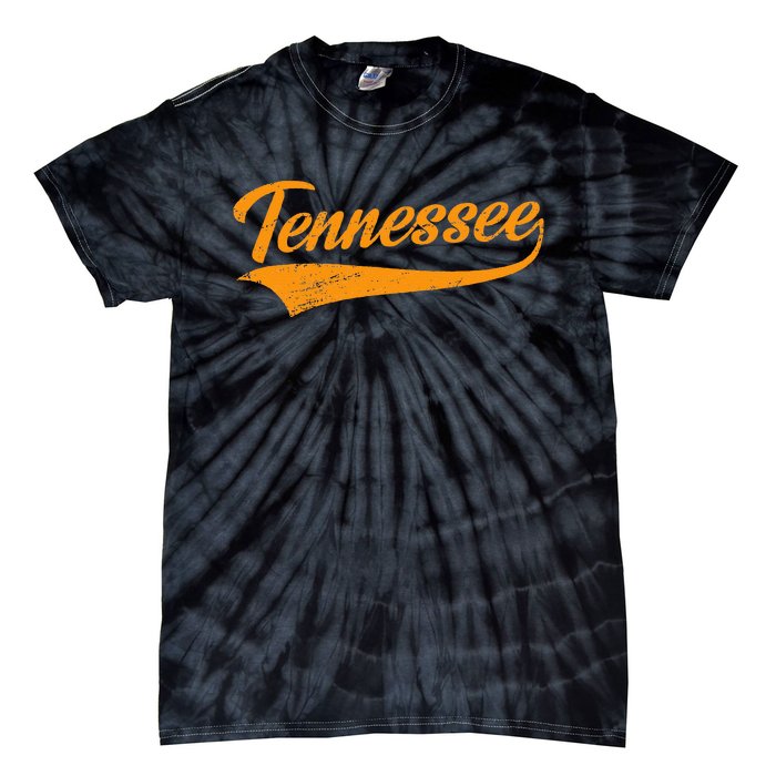 Tennessee Tn Throwback Distressed Design Classic Tie-Dye T-Shirt