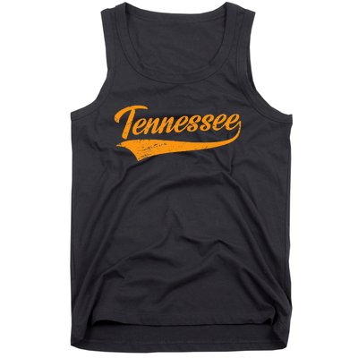 Tennessee Tn Throwback Distressed Design Classic Tank Top