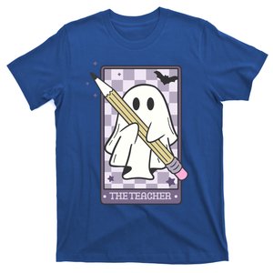 The Teacher Tarot Card Spooky Cute Ghost Halloween Prek Fall Great Gift T-Shirt