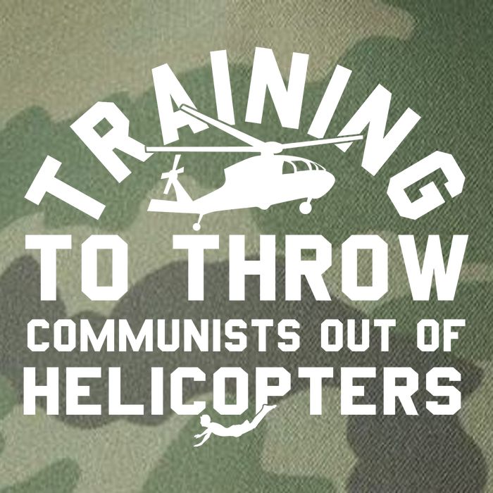 Training To Throw Communists Out Of Helicopters Legacy Tie Dye Trucker Hat