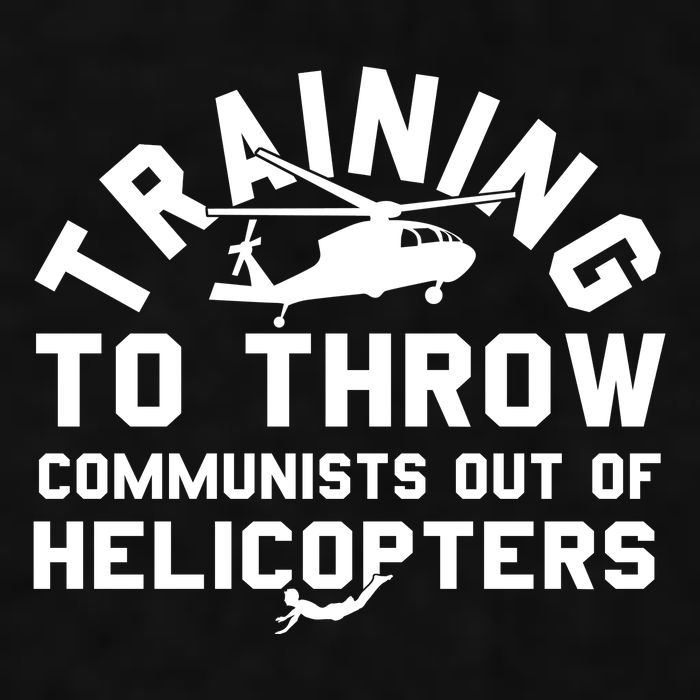 Training To Throw Communists Out Of Helicopters Ladies PosiCharge Tri-Blend Wicking Tank